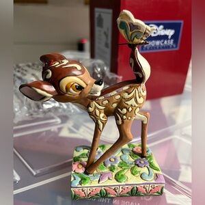 Jim Shore Bambi Sculpture - Brown, Green, Blue,